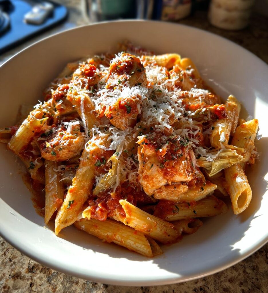 Chicken and Artichoke Arrabbiata