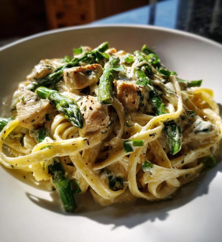 Chicken and Asparagus Alfredo