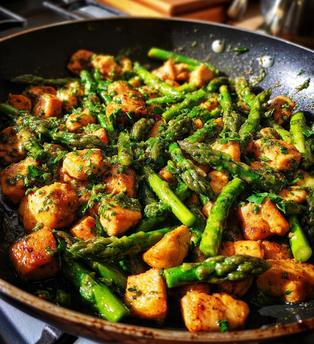 Chicken and Asparagus Pesto