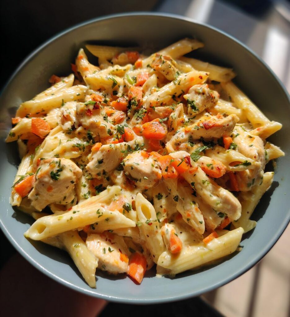 Chicken and Carrot Alfredo