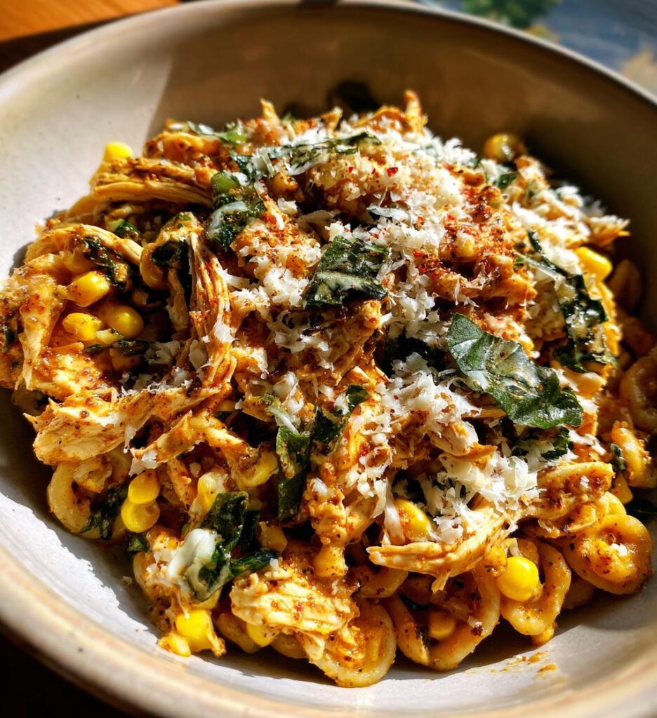Chicken and Corn Pesto