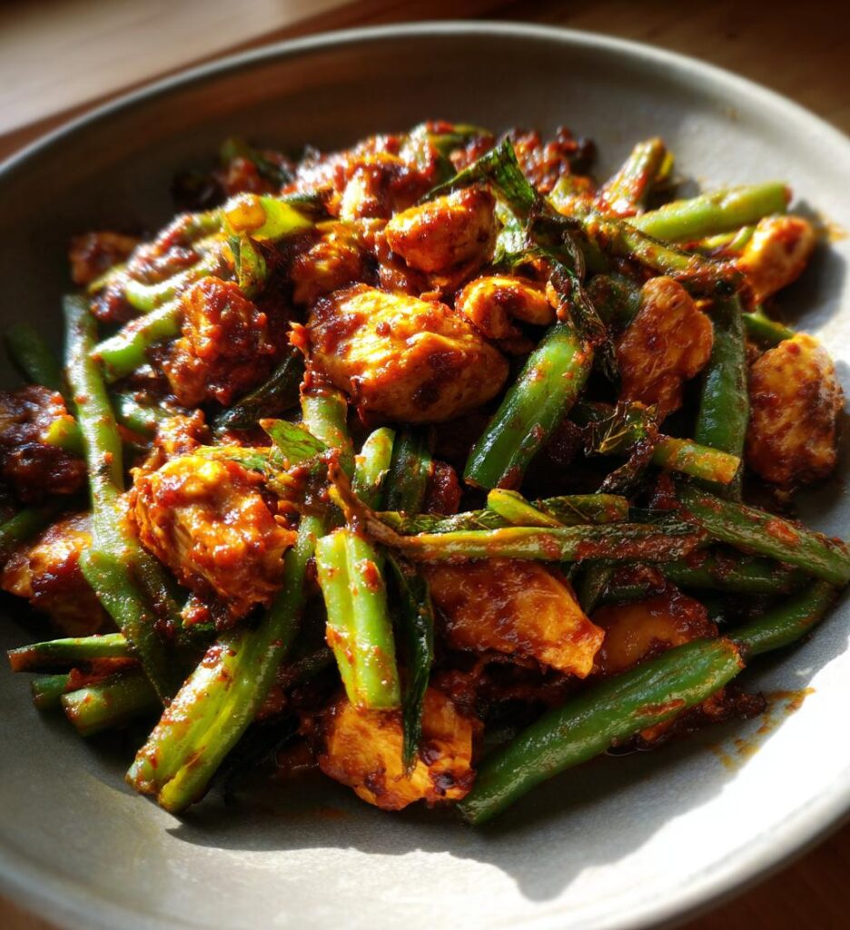 Chicken and Green Bean Arrabbiata