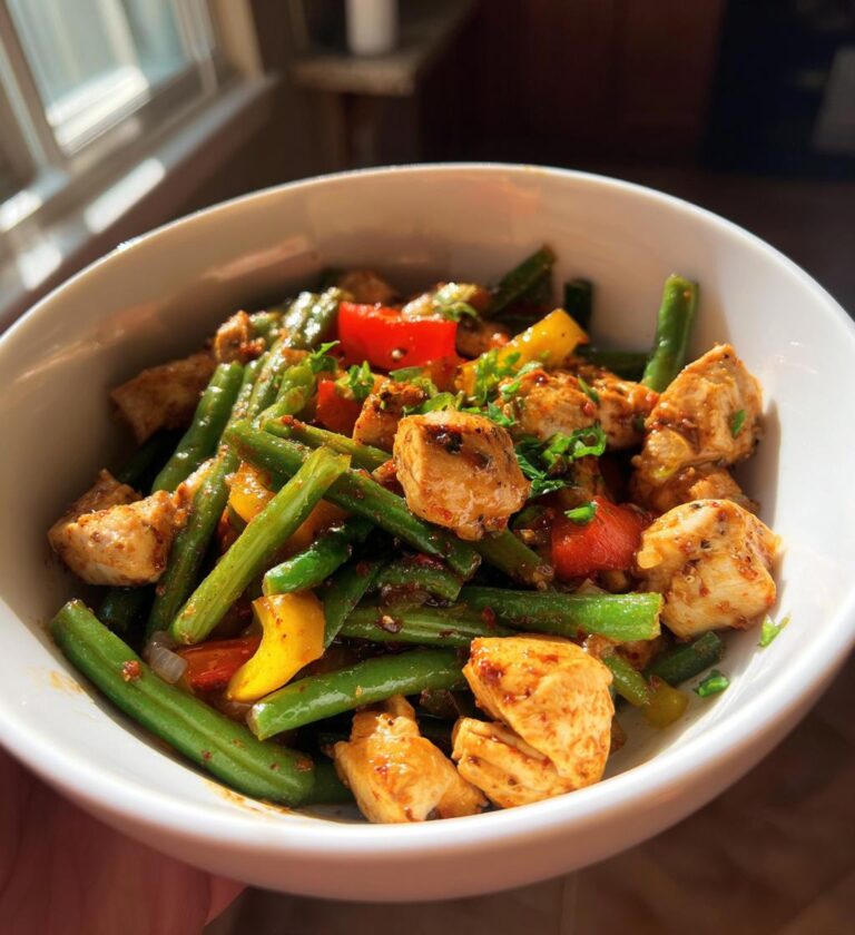 Chicken and Green Bean Primavera