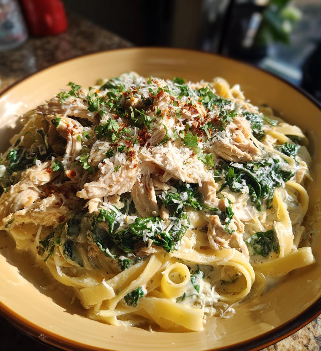 Chicken and Kale Alfredo