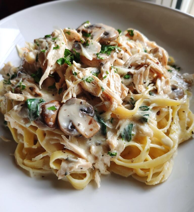 Chicken and Mushroom Alfredo