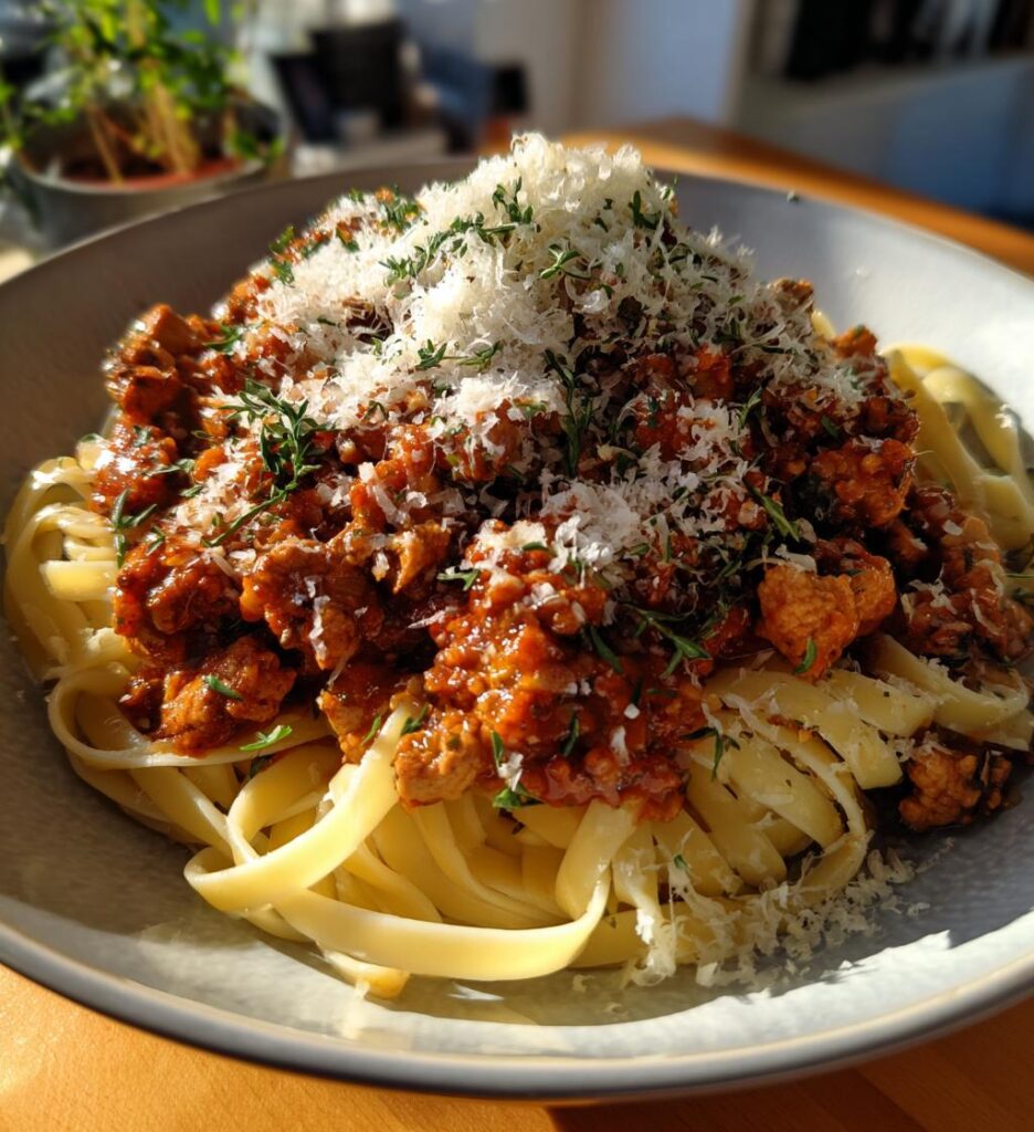 Chicken and Mushroom Bolognese