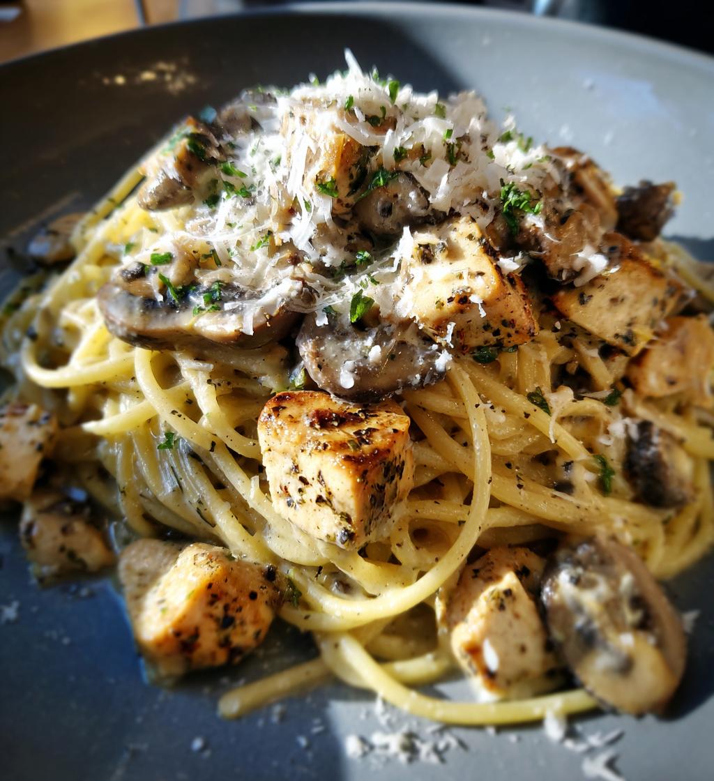 Chicken and Mushroom Carbonara