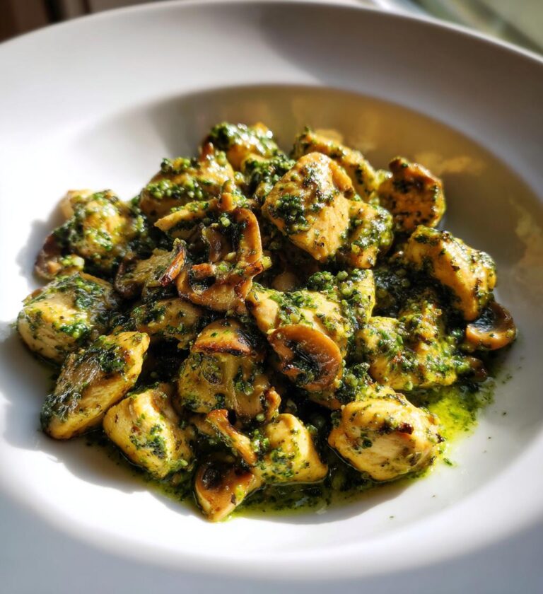 Chicken and Mushroom Pesto