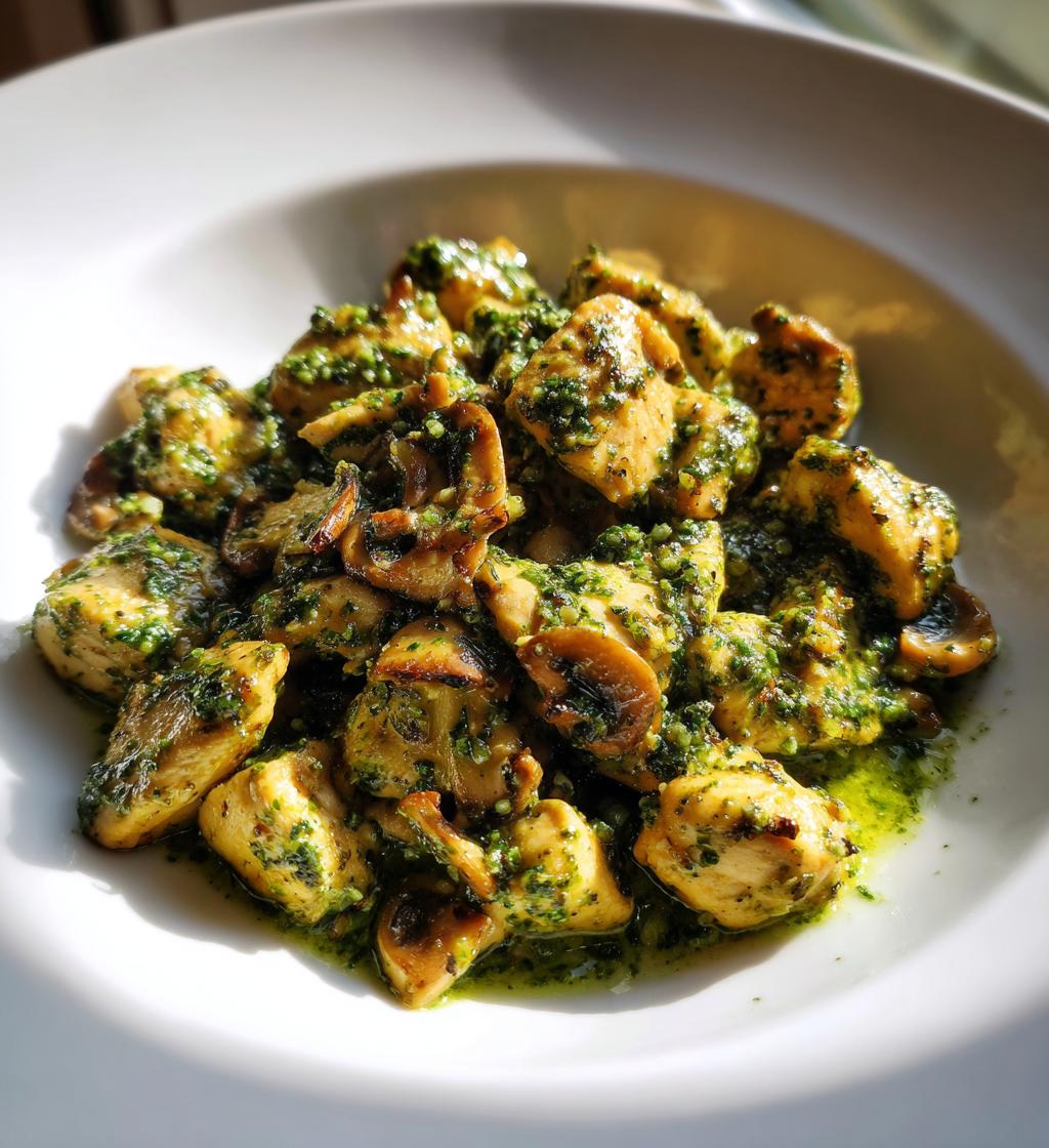 Chicken and Mushroom Pesto