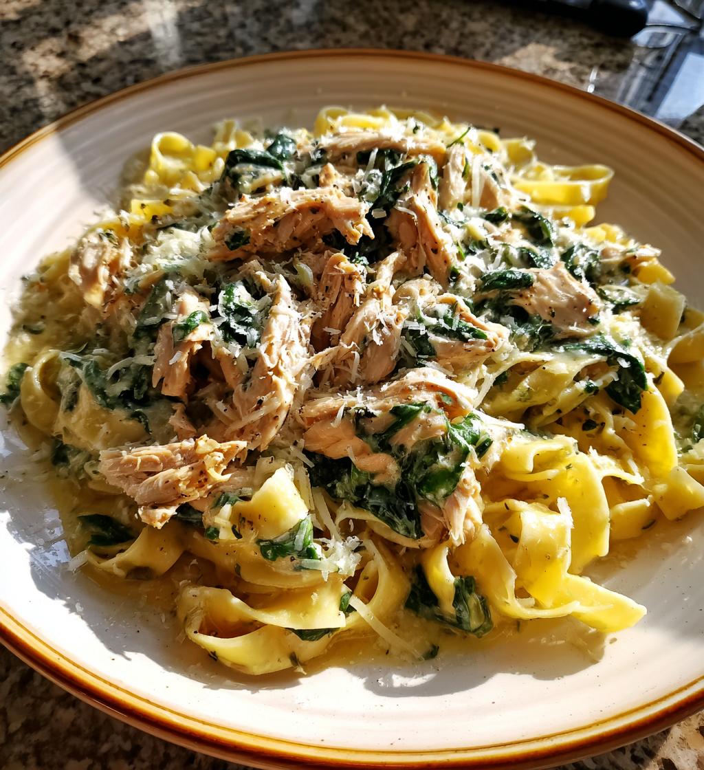 Chicken and Spinach Alfredo