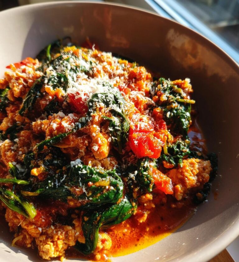 Chicken and Spinach Bolognese