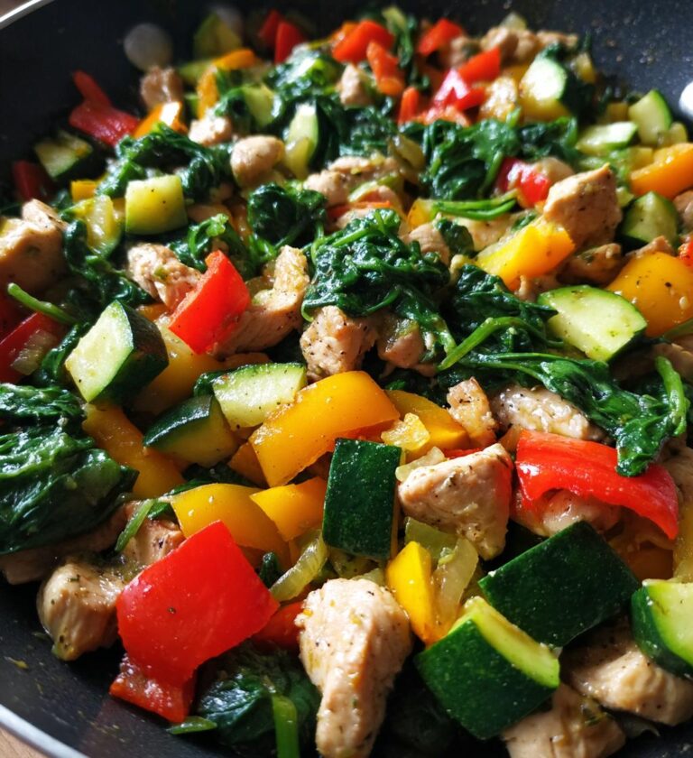Chicken and Spinach Primavera