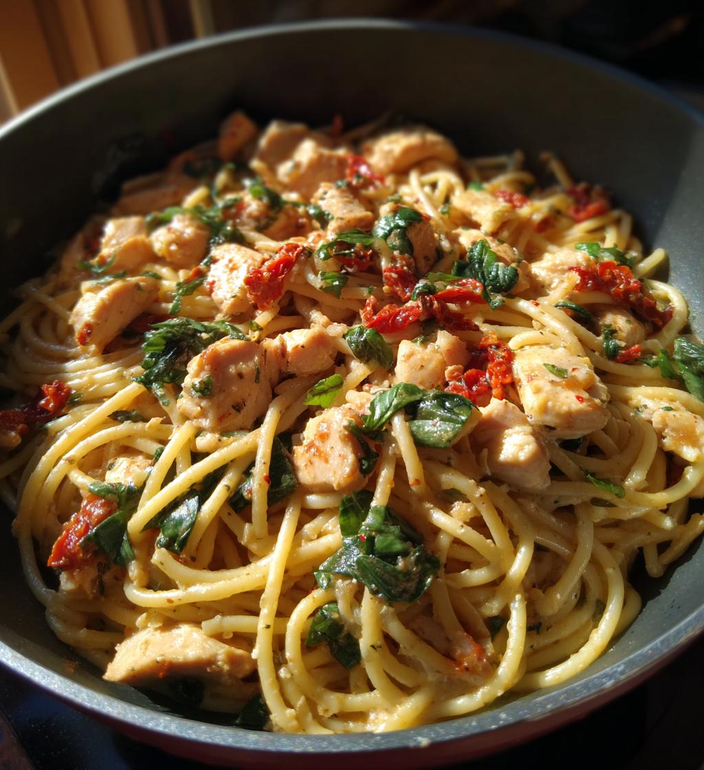Chicken and Sun-Dried Tomato Pasta