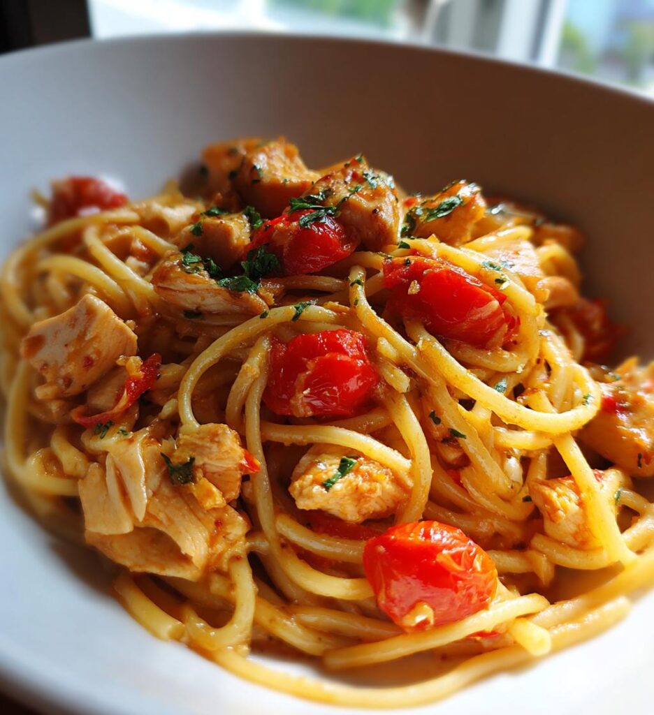 Chicken and Tomato Carbonara
