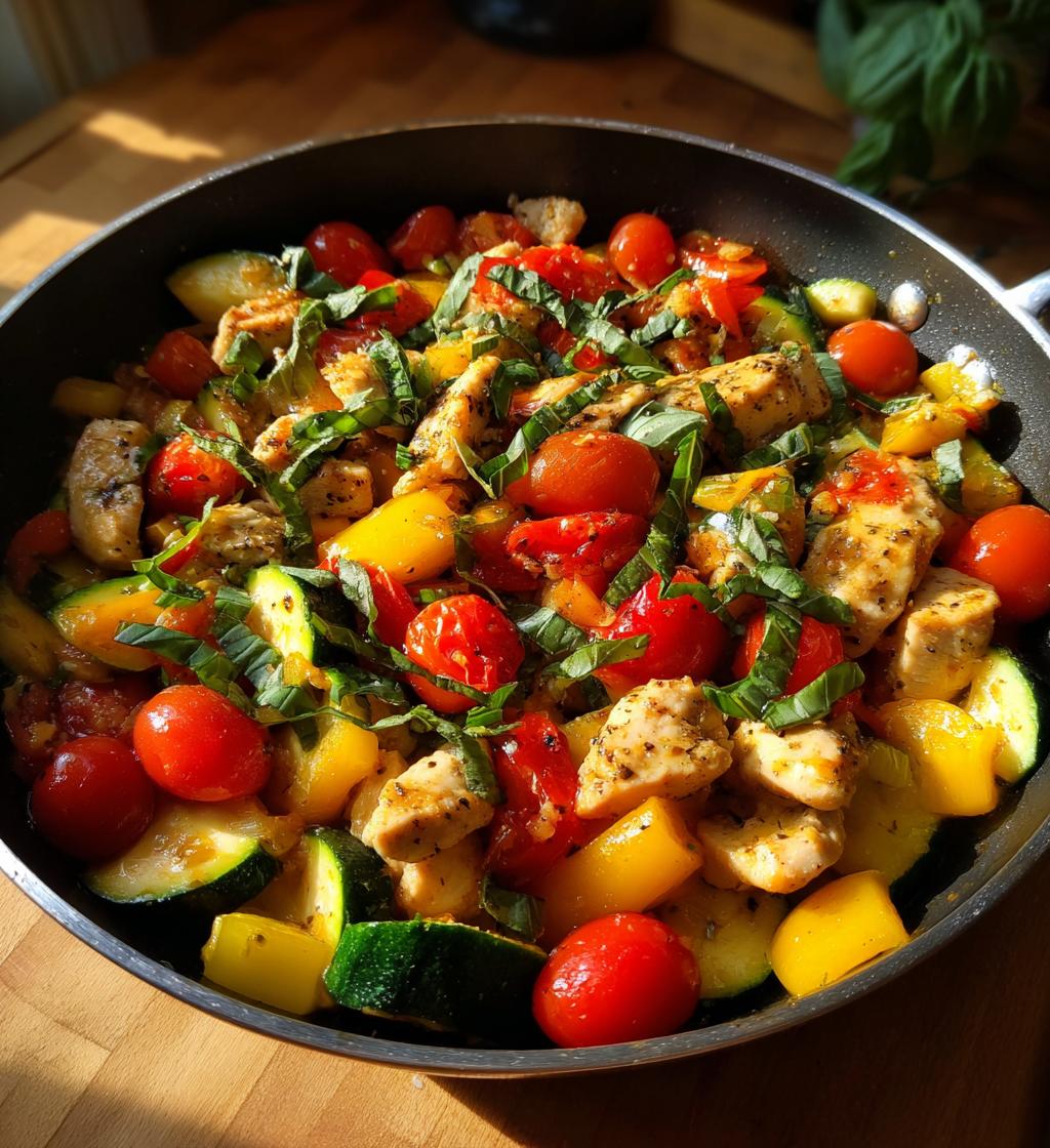 Chicken and Tomato Primavera