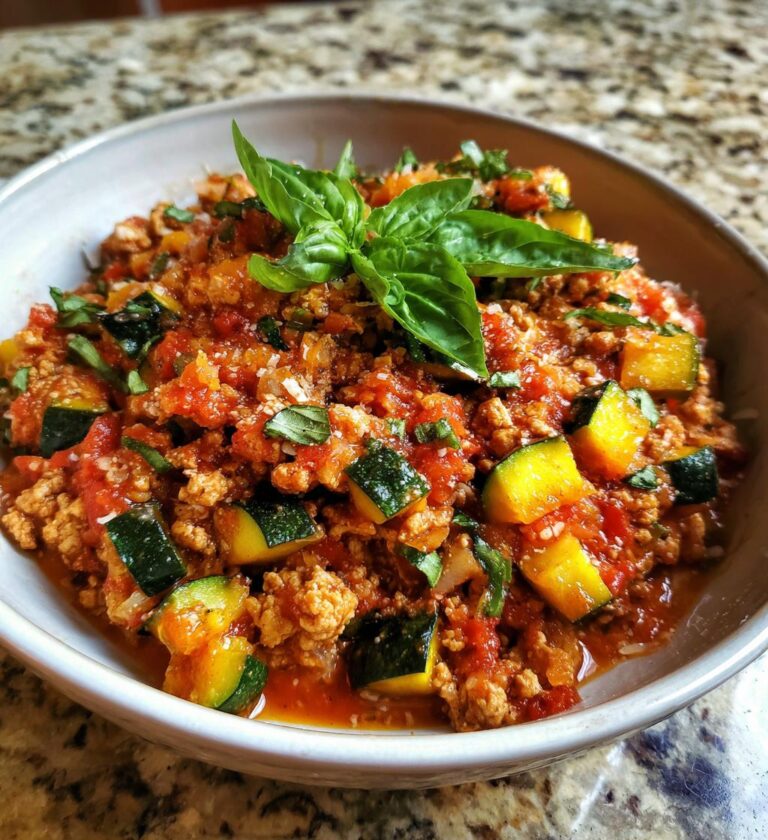 Chicken and Zucchini Bolognese