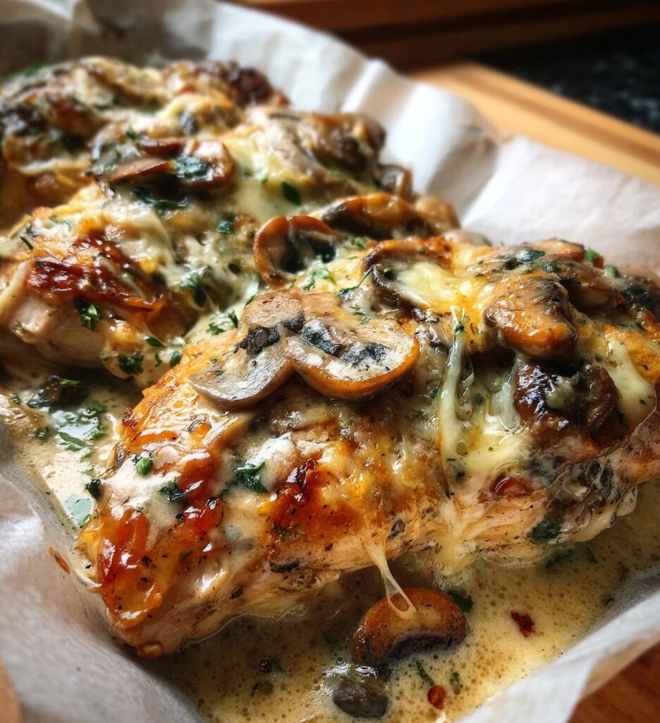 Creamy Mushroom Chicken Bake