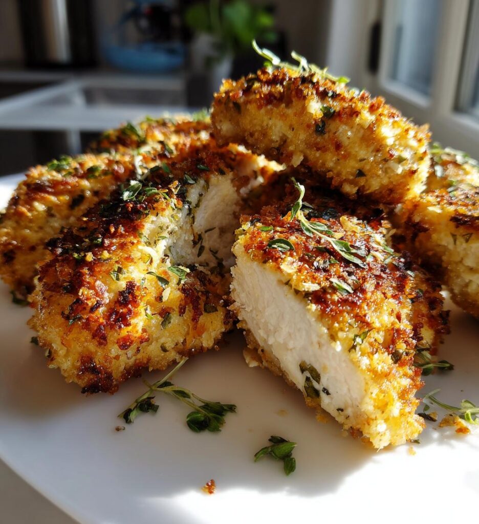 Crispy Garlic Baked Chicken fillets