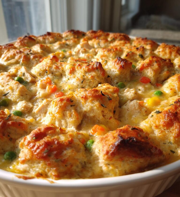 Crustless Chicken Pot Pie