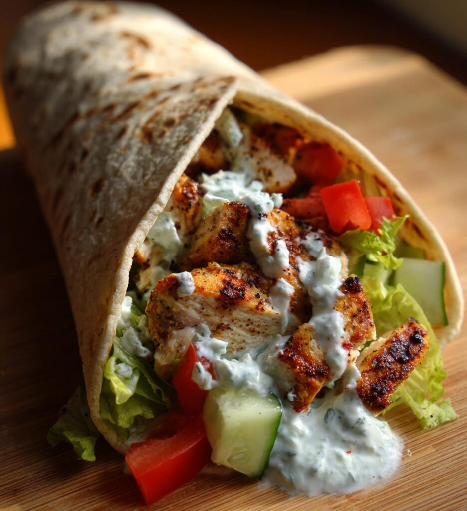 Greek Chicken Wrap