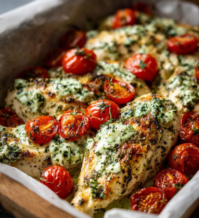 Green Goddess Baked Chicken