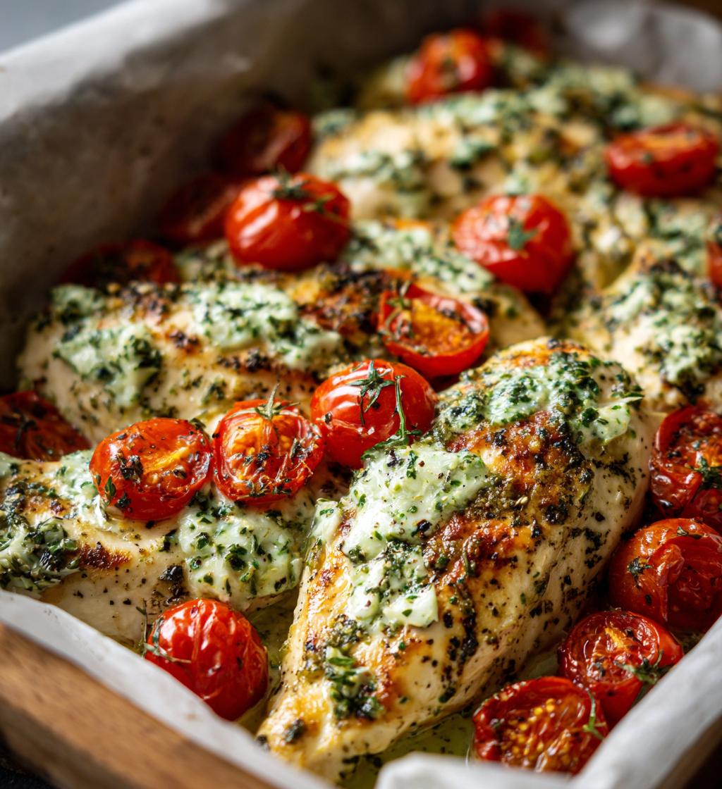 Green Goddess Baked Chicken