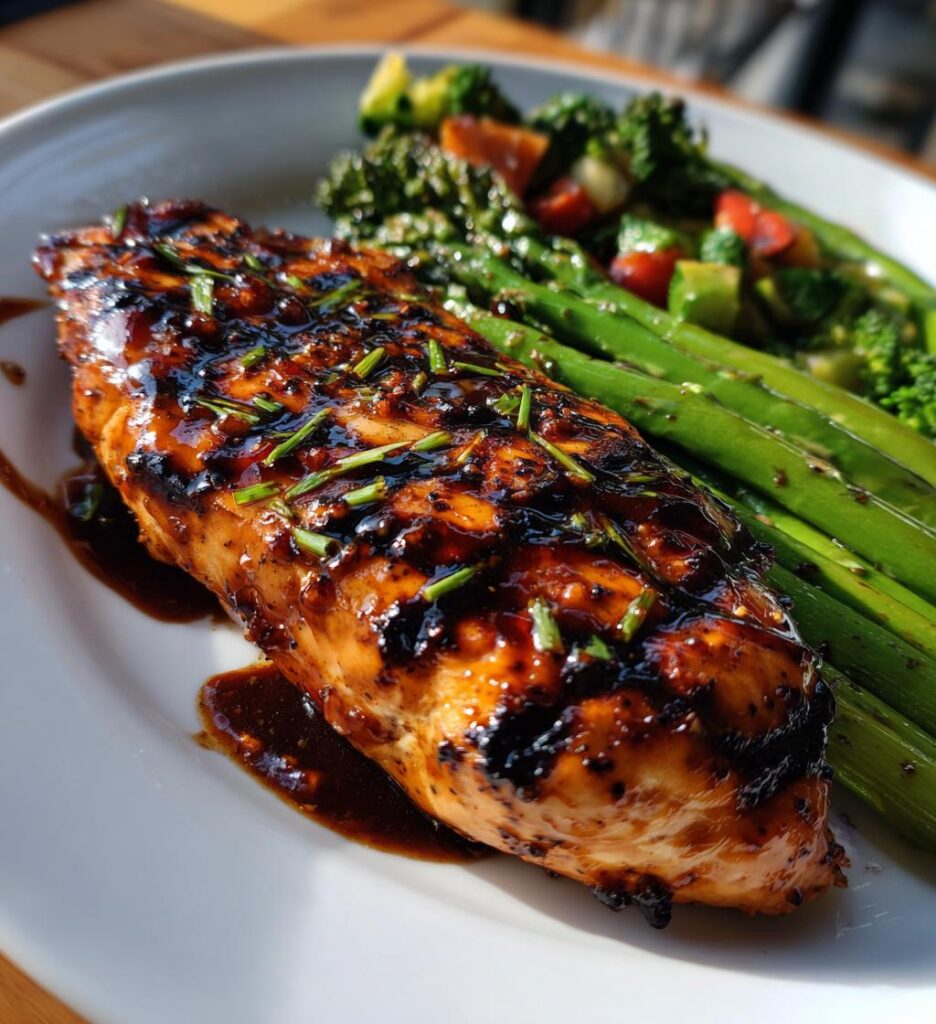 Grilled Chicken with Balsamic Glaze