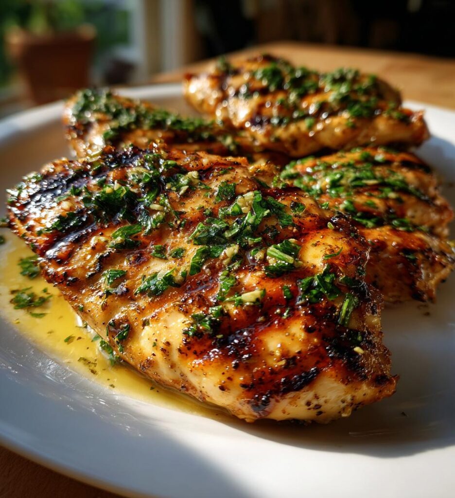 Grilled Chicken with Garlic Butter