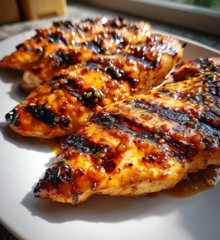 Grilled Chicken with Honey Mustard Sauce