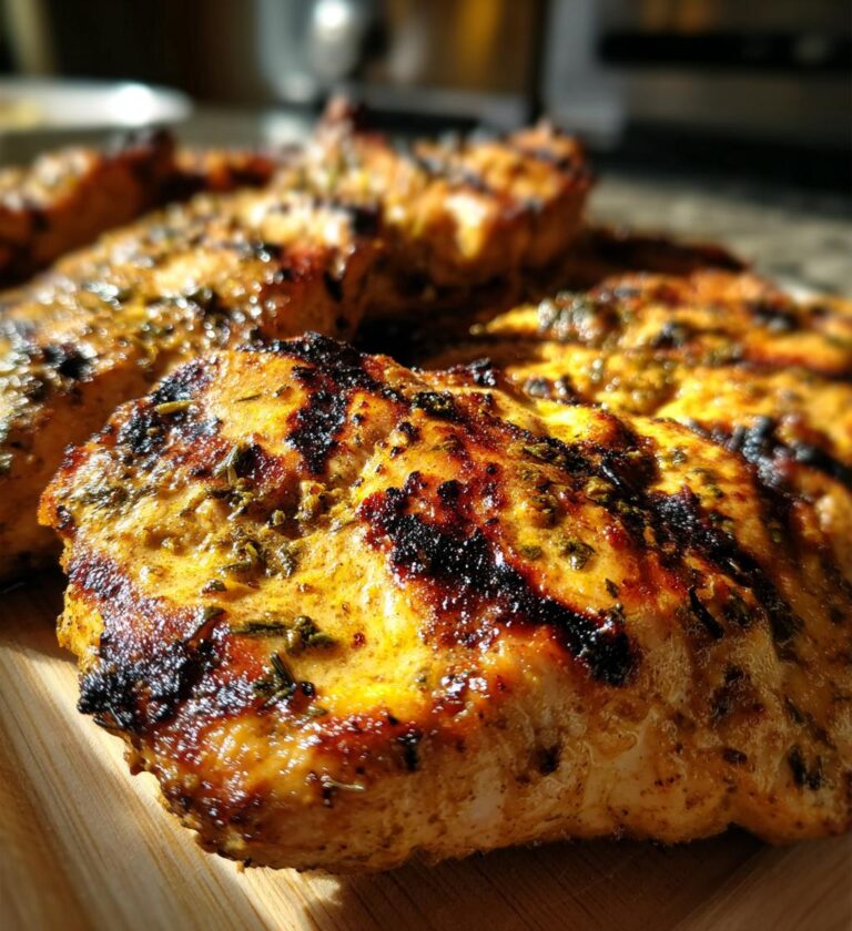 Grilled Chicken with Lemon Cardamom Marinade