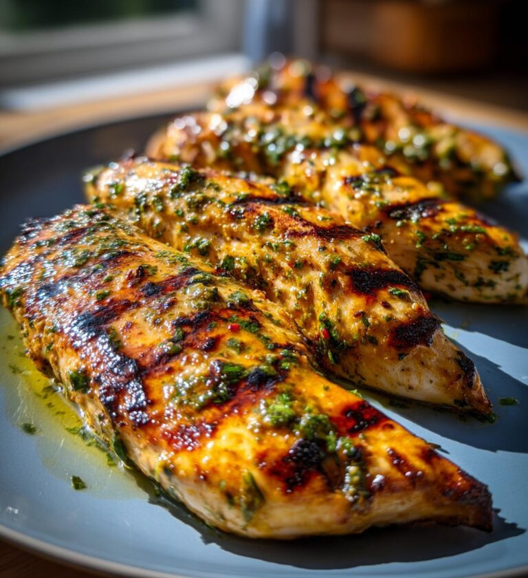 Grilled Chicken with Lemon Cilantro Marinade