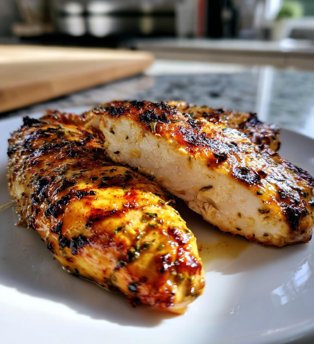 Grilled Chicken with Lemon Clove Marinade
