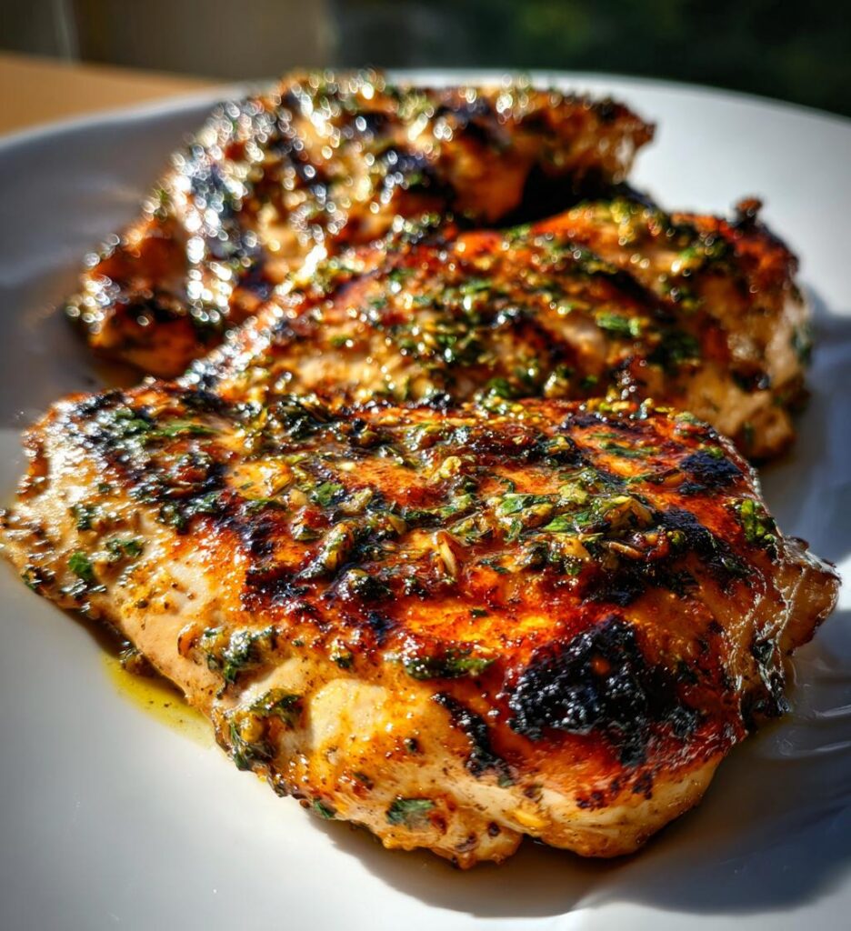 Grilled Chicken with Lemon Coriander Marinade