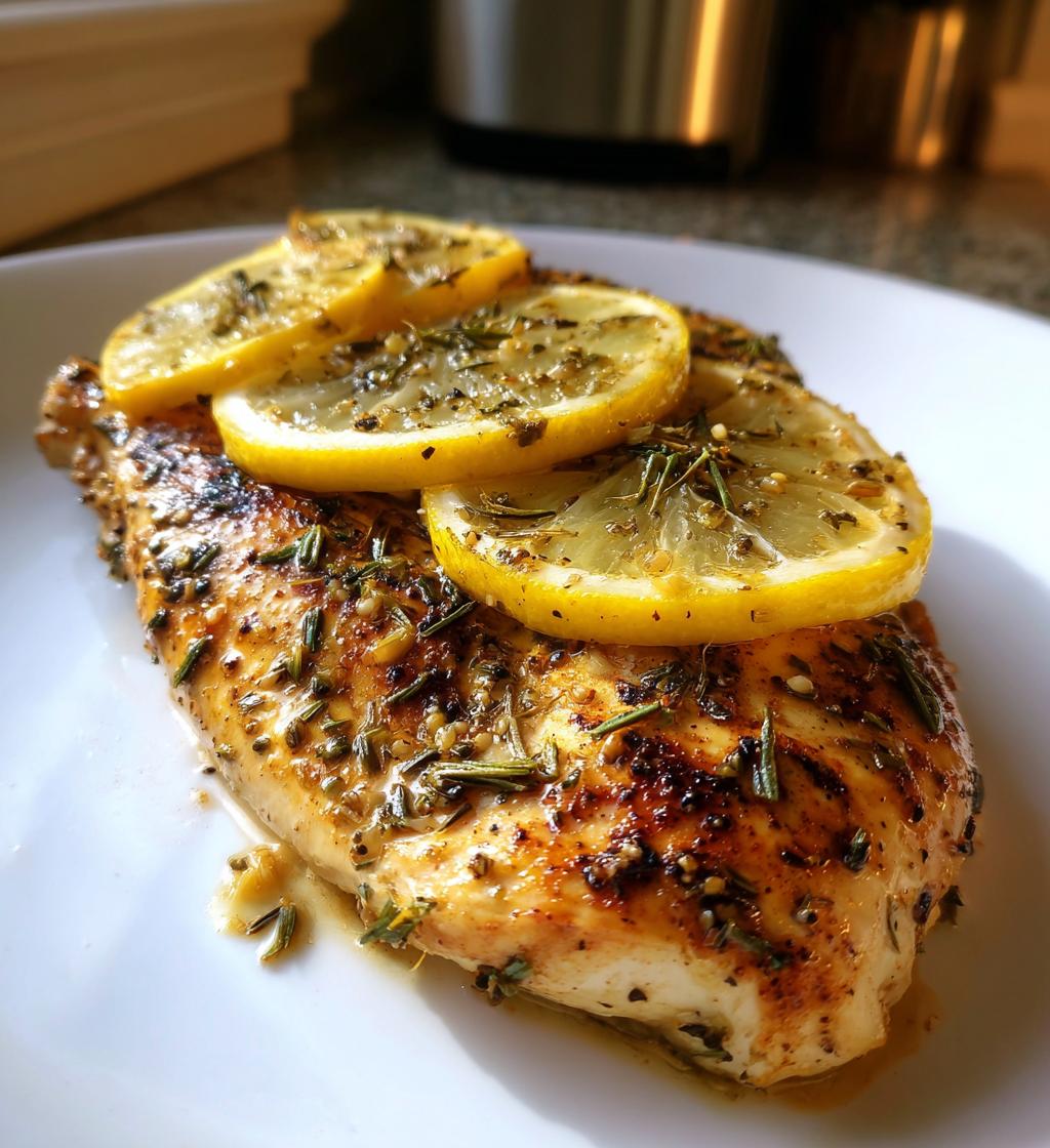 Grilled Chicken with Lemon Fennel Marinade