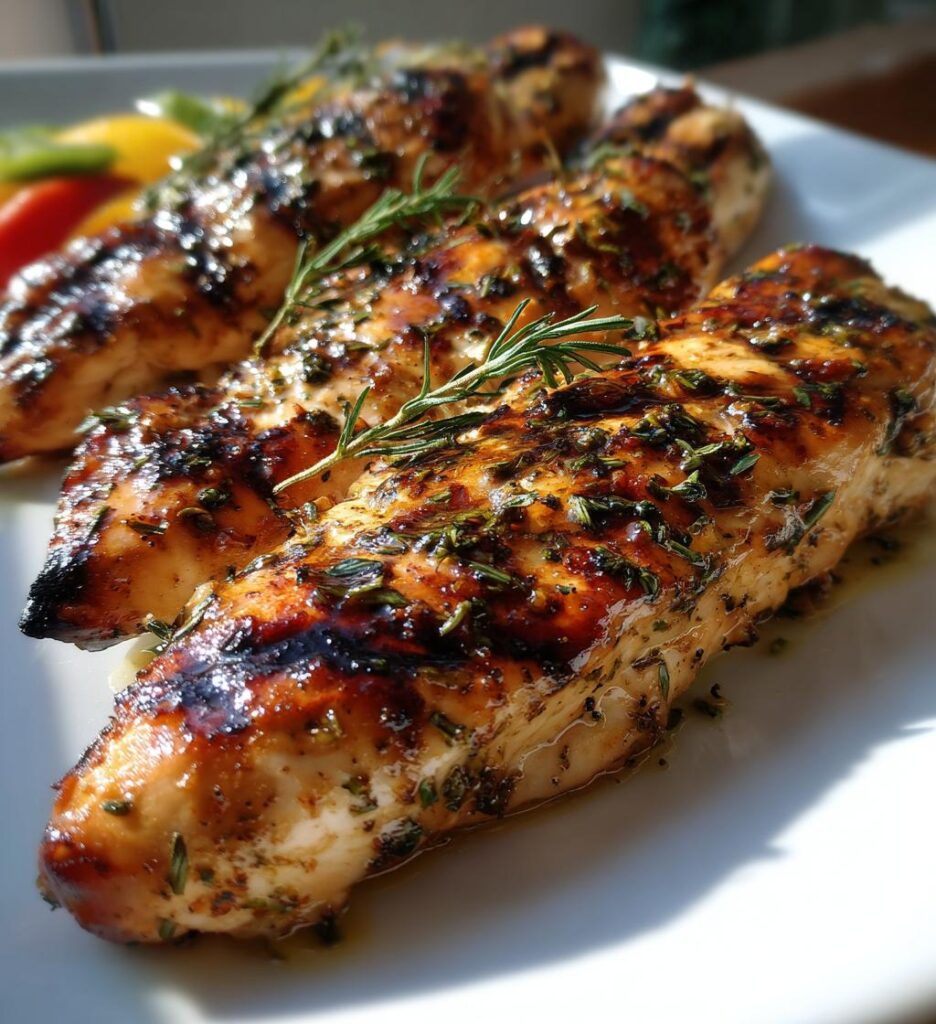 Grilled Chicken with Lemon Garlic Marinade