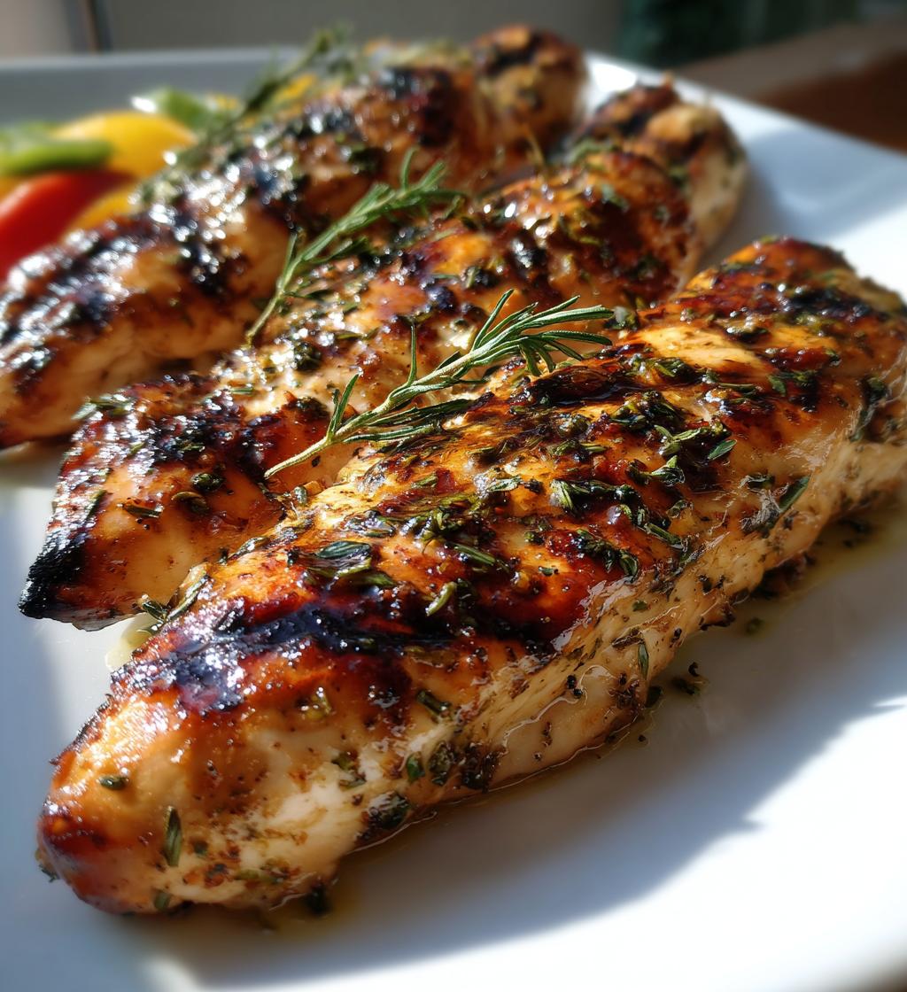 Grilled Chicken with Lemon Garlic Marinade