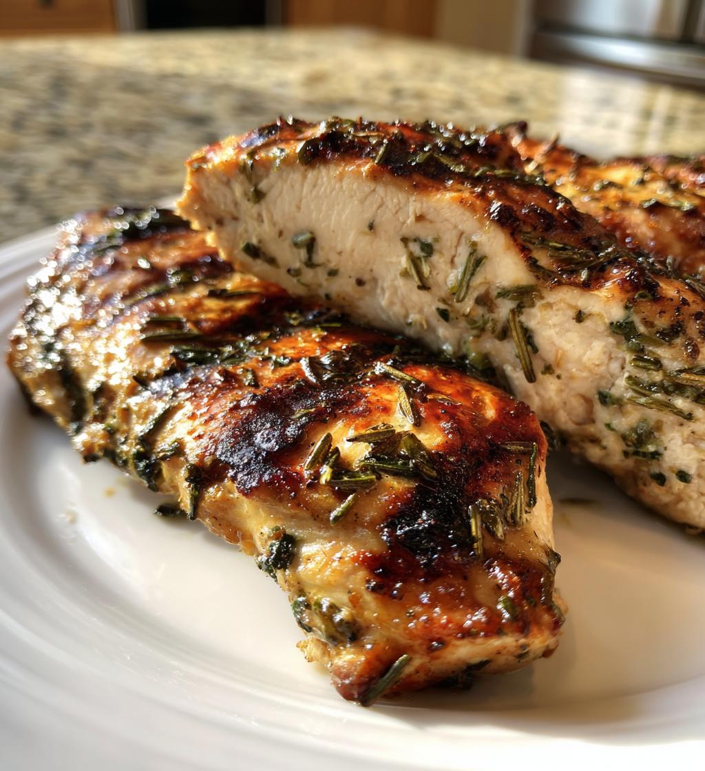 Grilled Chicken with Lemon Rosemary Marinade