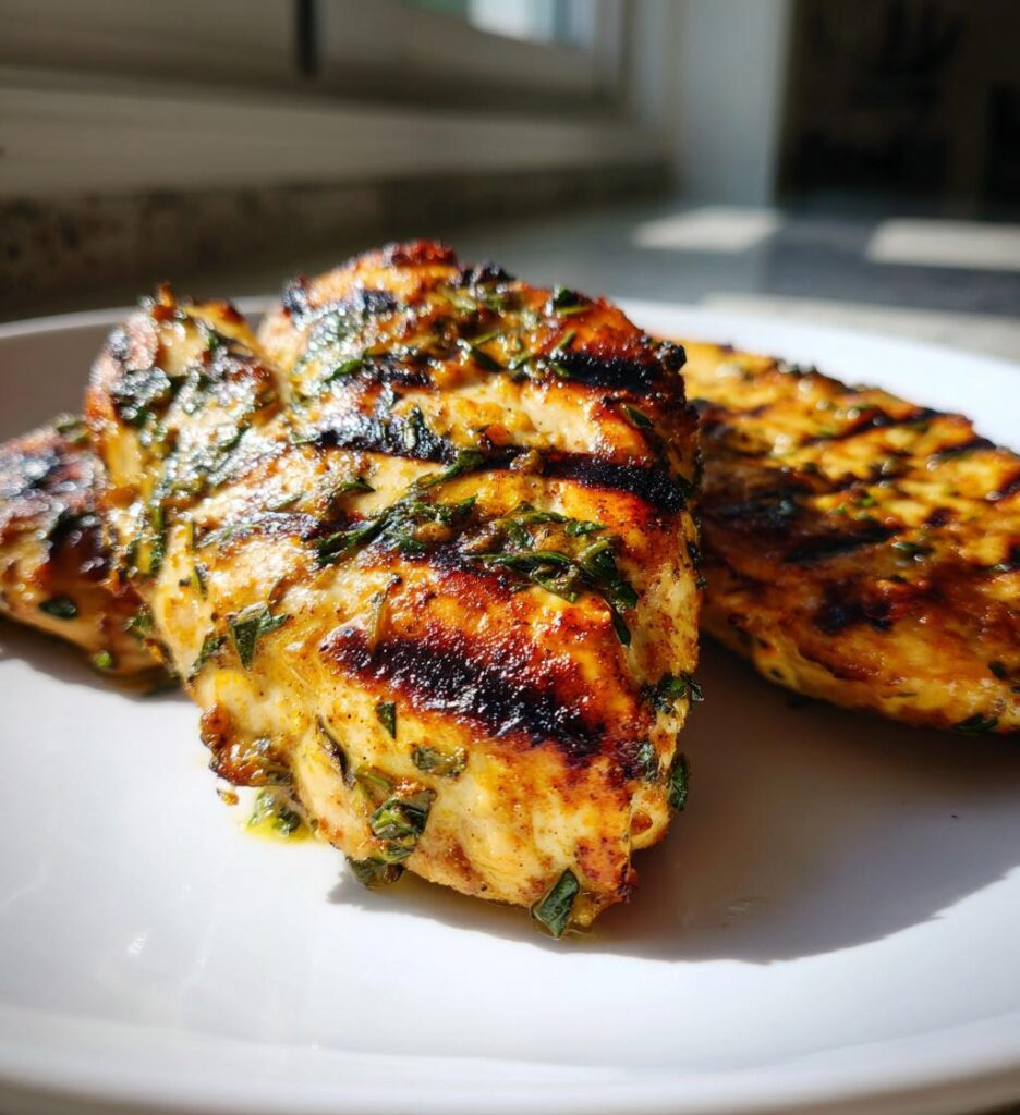 Grilled Chicken with Lemon Tarragon Marinade