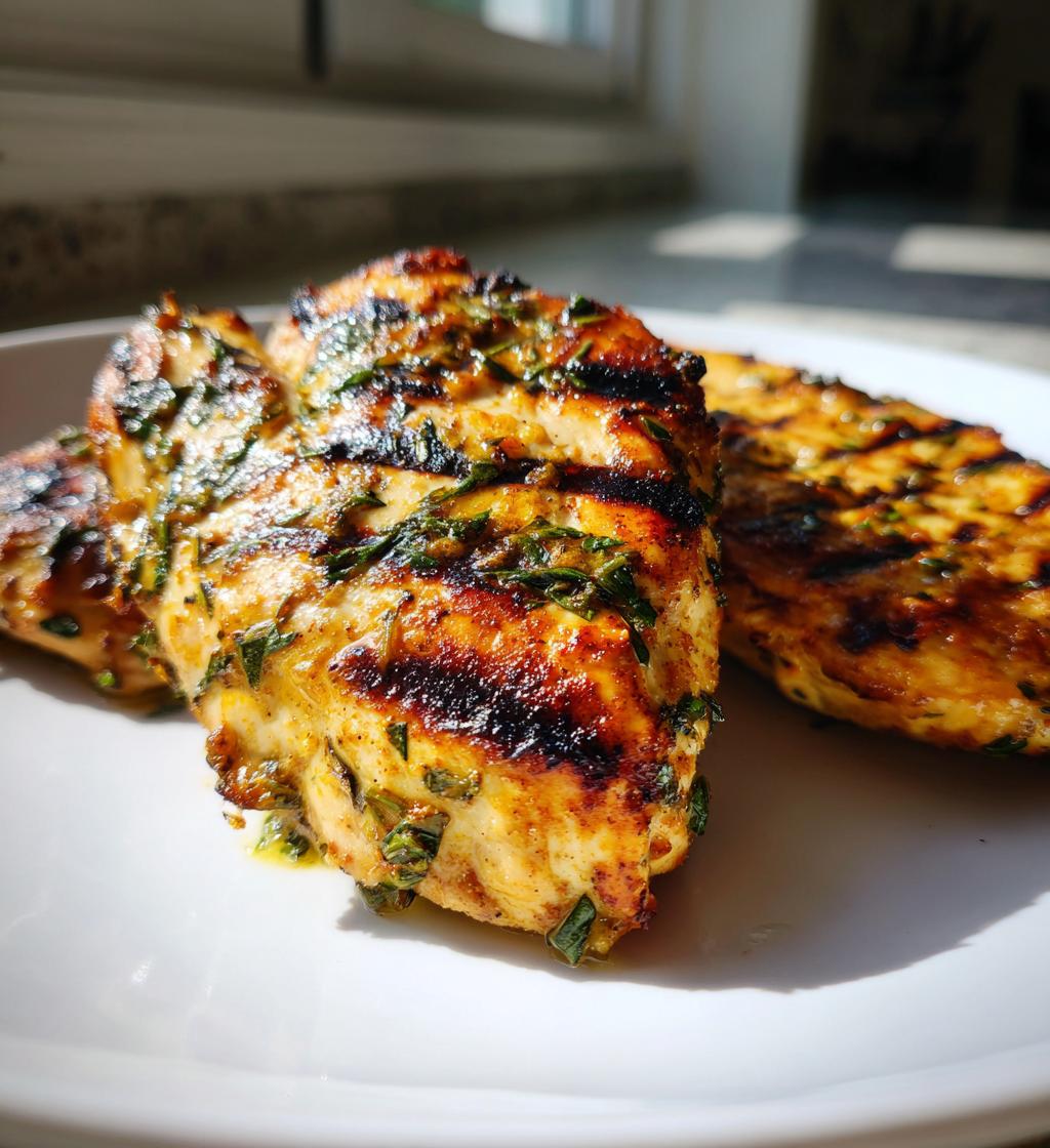 Grilled Chicken with Lemon Tarragon Marinade