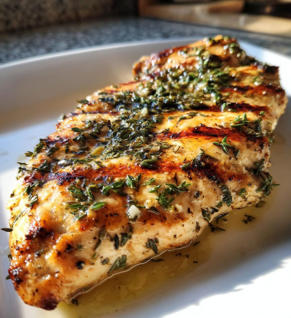 Grilled Chicken with Lemon Thyme Marinade
