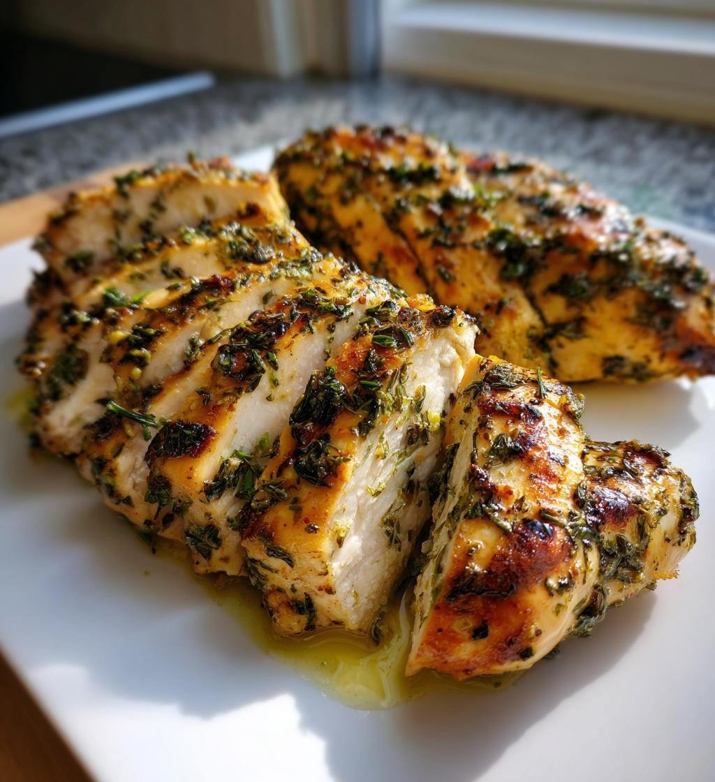 Grilled Chicken with Mediterranean Herbs