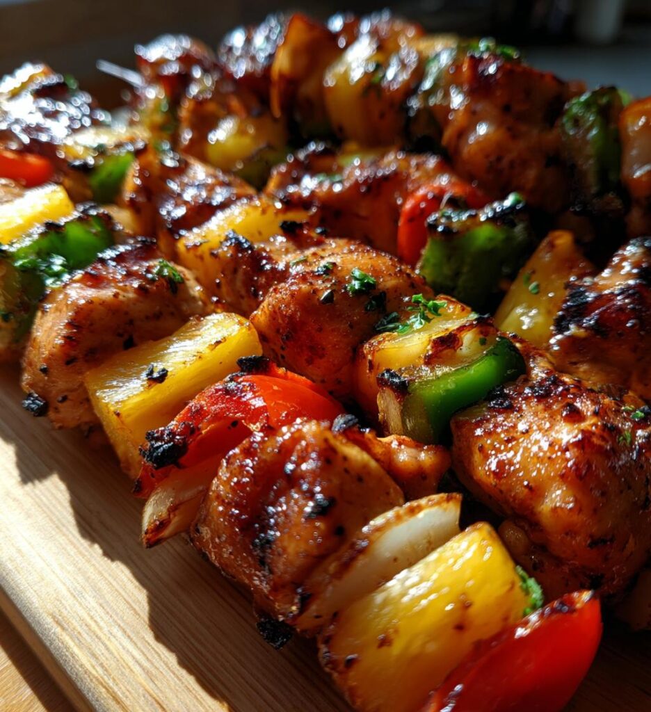 Hawaiian Chicken Kabobs