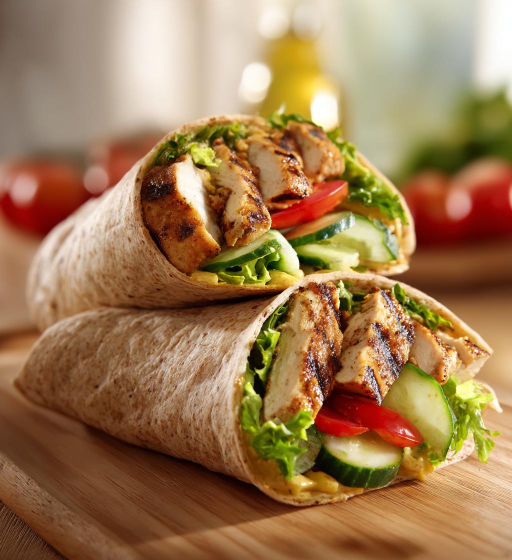 Honey Mustard Chicken Wrap