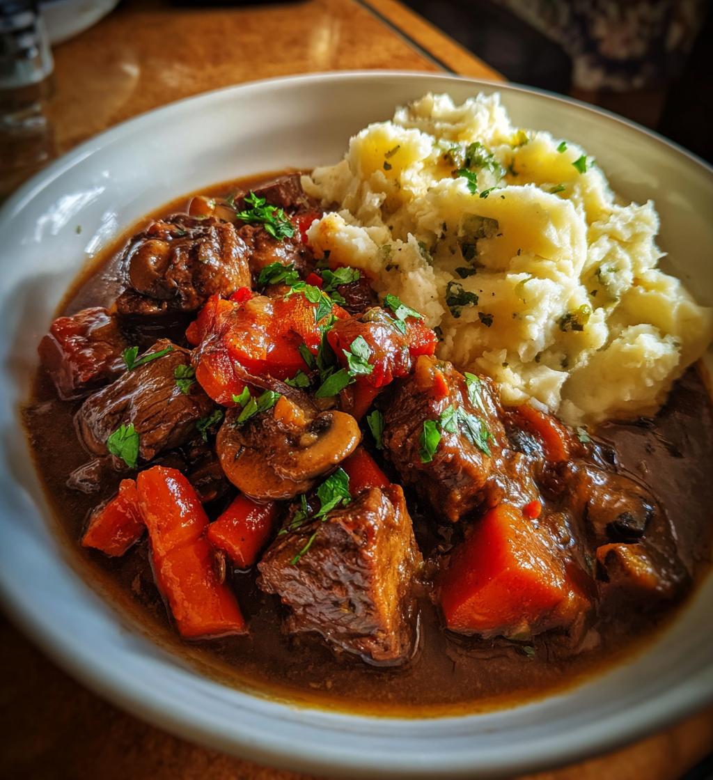 Beef Bourguignon and Colcannon