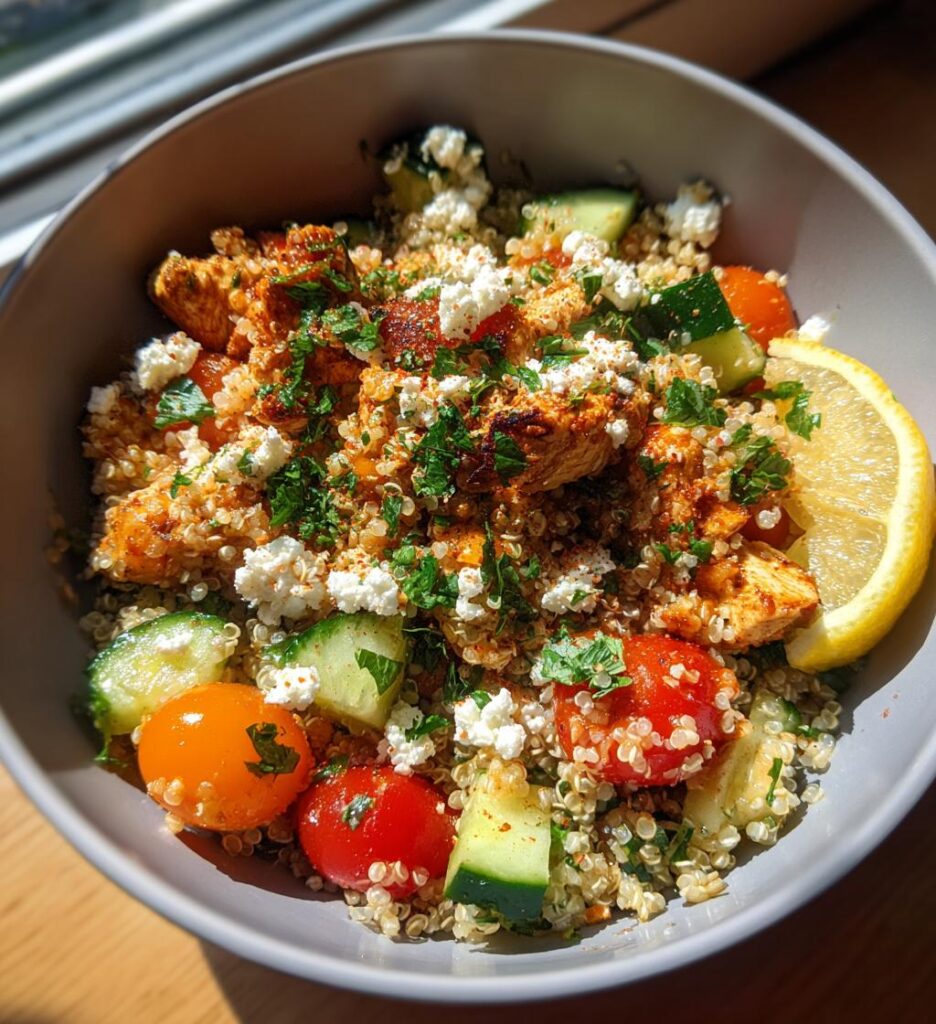 Chicken Gyro Bowls with Quinoa and Feta
