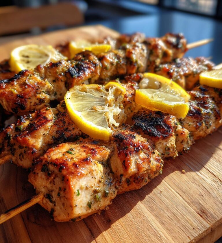 Chicken & Lemon Skewers