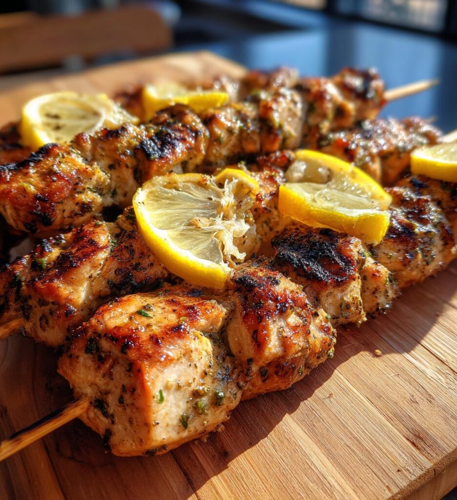 Chicken & Lemon Skewers