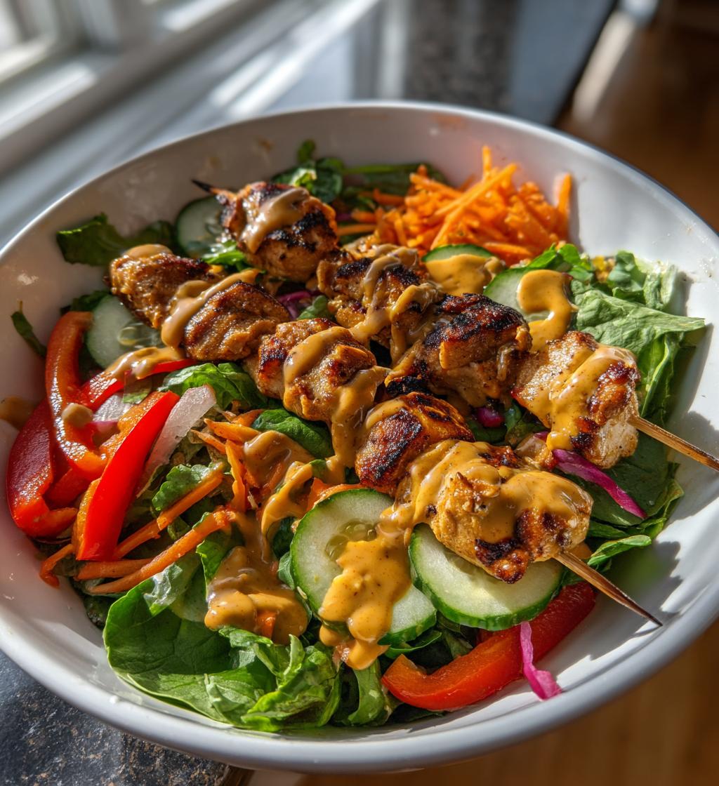 Chicken Satay Salad