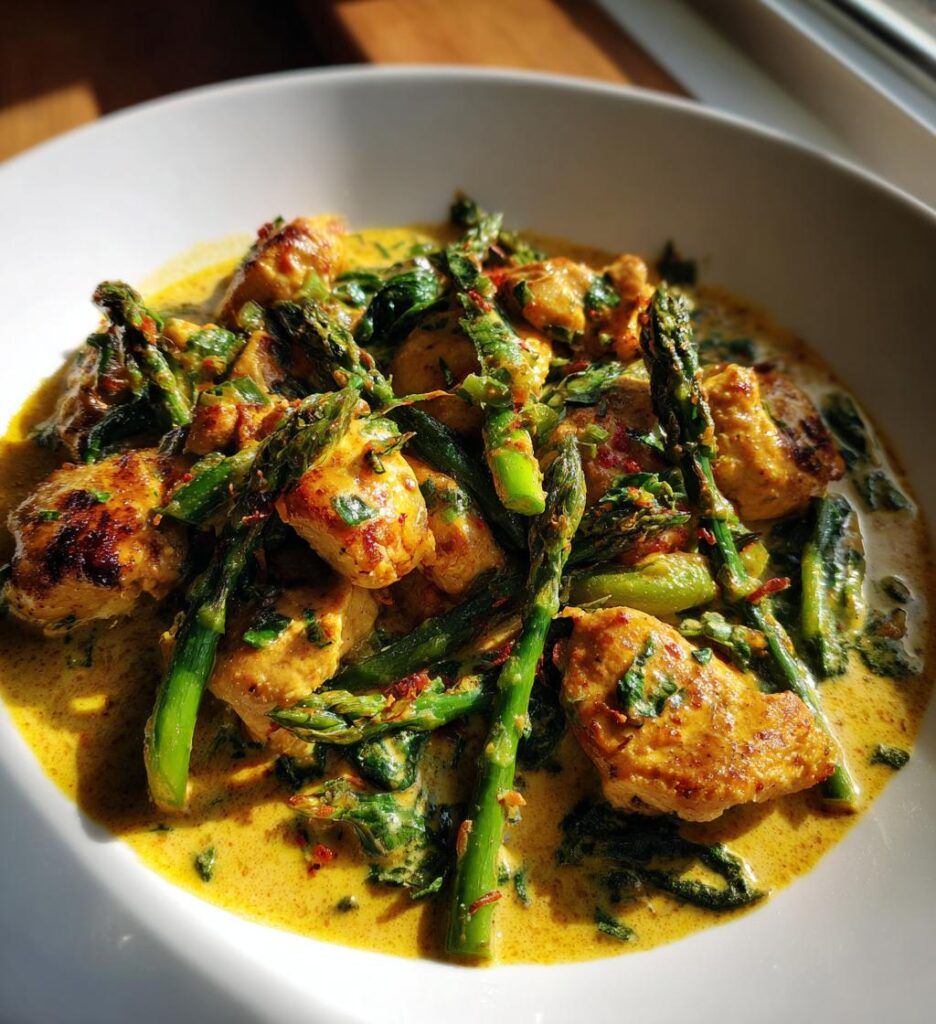 Chicken and Asparagus Vodka