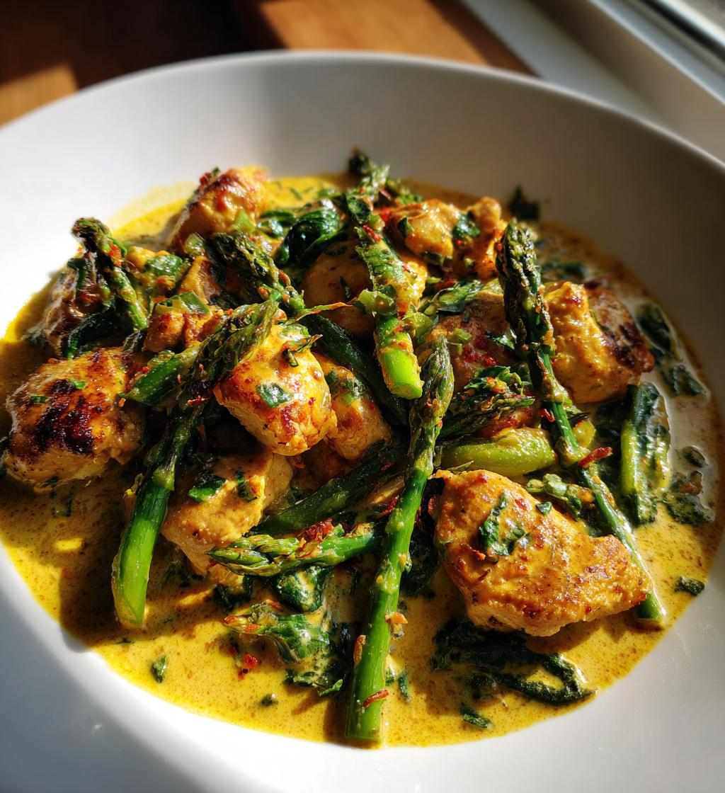 Chicken and Asparagus Vodka